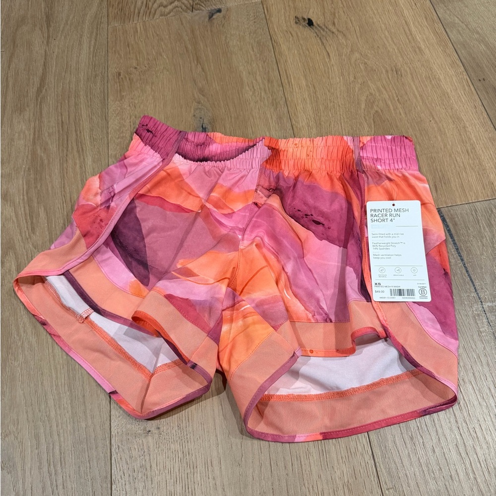 Athleta Pink and Orange Athletic Shorts